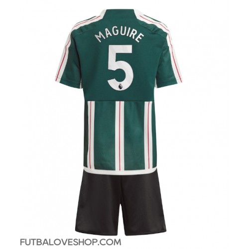 Dres Manchester United Harry Maguire #5 Preč pre deti 2023-24 Krátky Rukáv (+ trenírky)